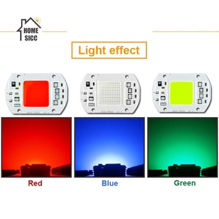 Đèn LED Đỏ Xanh Xanh 20W 30W 50W 220 V 240V LED Chip Chip Thông minh IC điều khiển phù hợp