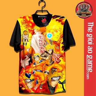 Áo thun Naruto 3D Đen, Sasuke Retsude, Gaara, áo phông Anime Manga có size bé cho trẻ em mới nhất (Shop AoThunGame