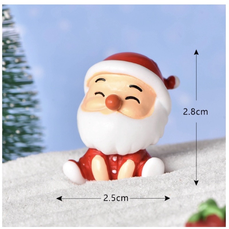 Ông Già Noel Phụ kiện tranh trí tiểu cảnh noel