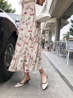 Sandal chấm bi gót nhọn