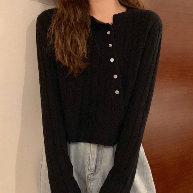 Áo cardigan dệt kim ZHELIHANGFEI tay dài thiết kế độc đáo thời trang cho nữ