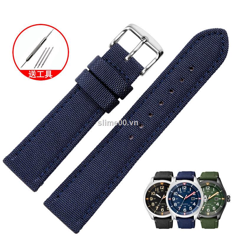 Dây đeo đồng hồ bằng nylon màu xanh lá cây chất lượng