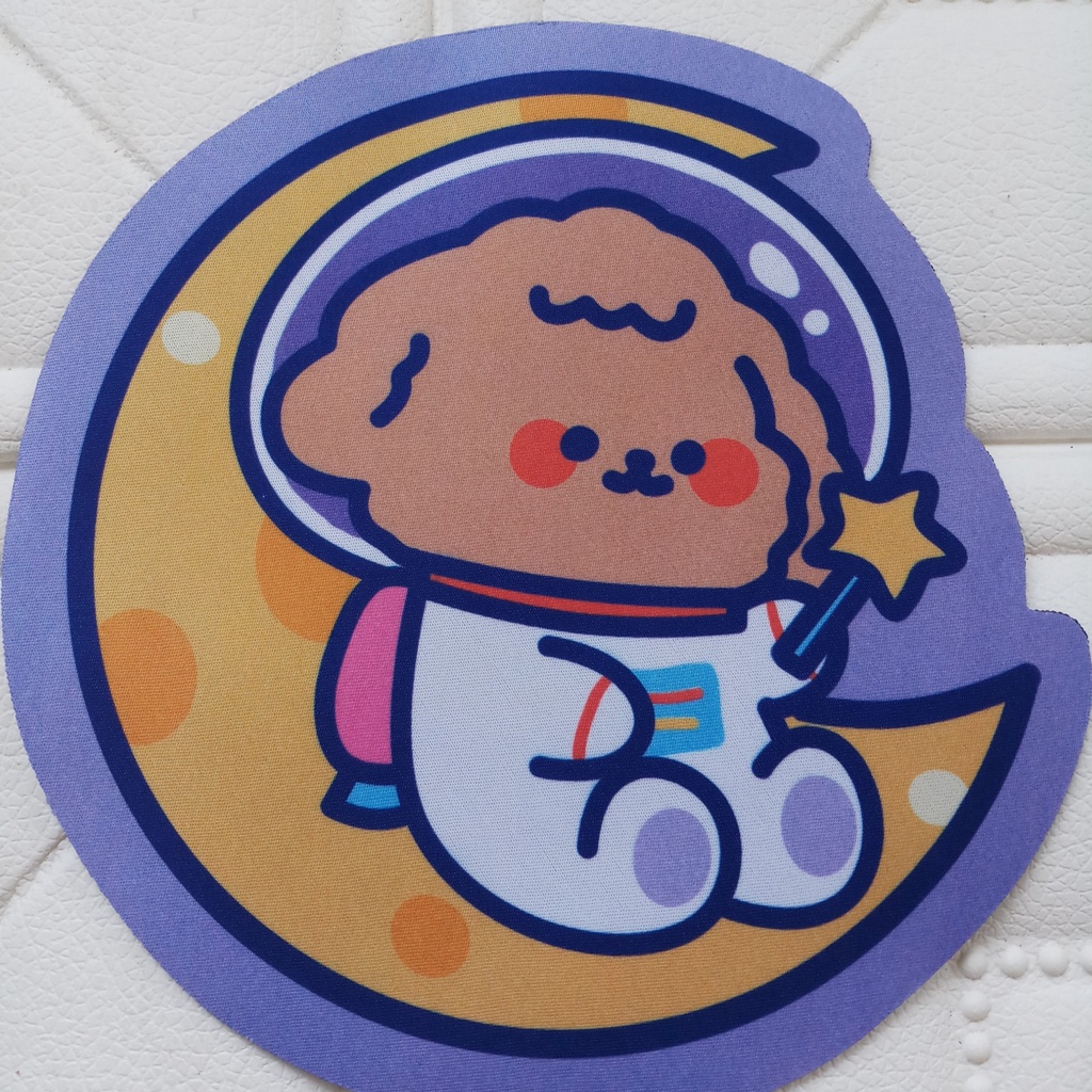 Miếng lót chuột silicon hình thú 3D trang trí bàn làm việc góc học tập