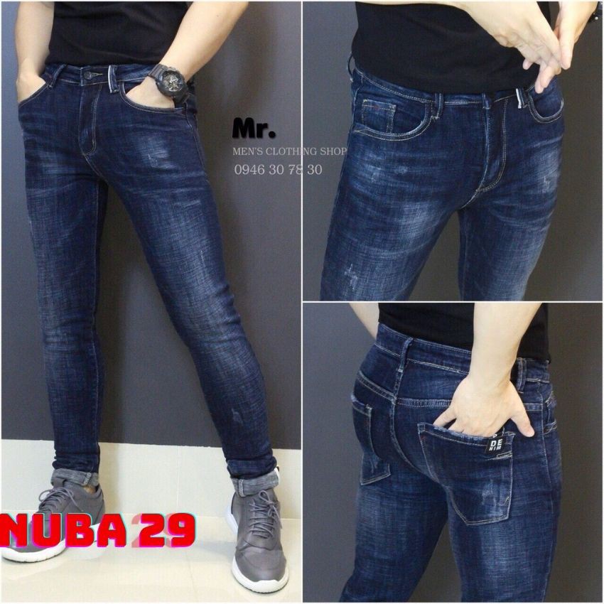 Quần jean nam xanh xước,đpẹ giá rẻ,quần bò TCS 29 | BigBuy360 - bigbuy360.vn