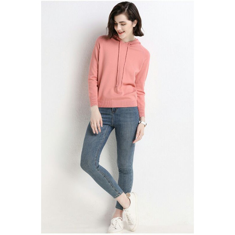 ÁO LEN CÓ MŨ KIỂU DÁNG HOODIE ( HÀNG LOẠI 1) | BigBuy360 - bigbuy360.vn