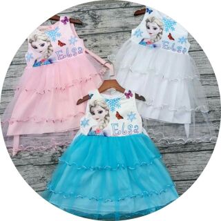 Váy elsa mẫu mới cho bé gái 8-15kg