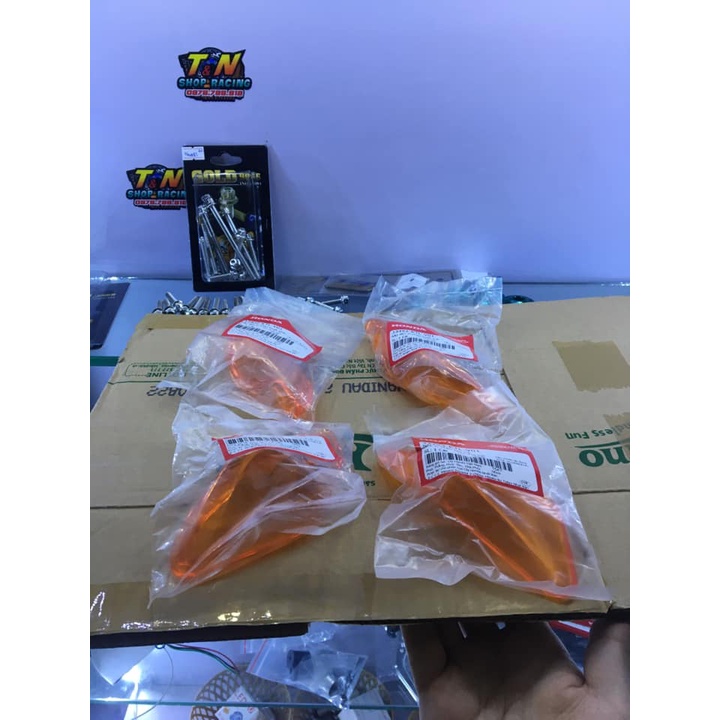 Nắp xi nhan cam trước sau Wave A 2006-2020  Hàng Honda Xịn