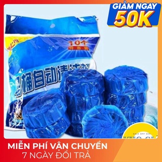 (Gói 10 Viên) Viên Thả Bồn Cầu Toilet Khử Mùi Diệt Khuẩn Hàn Quốc