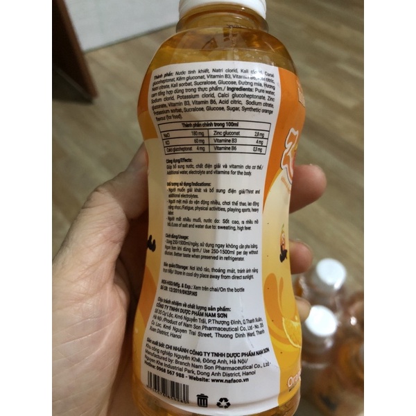 Bù nước bù điện giải ZoZo vị cam, ozin oresol  vị cam!