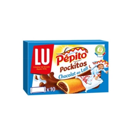 Bánh Bông Lan Socola Sữa hiệu LU Pepito Pockitos hộp 295g