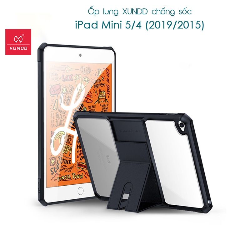 Ốp lưng XUNDD iPad Mini 6 / Mini 5/4  Chống shock, Mặt lưng trong suốt, Viền TPU