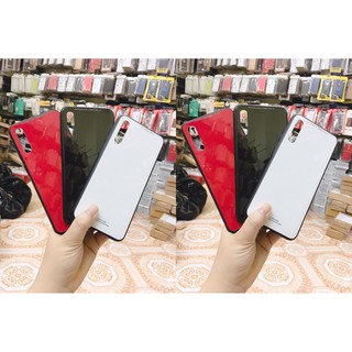 Ốp lưng mặt kính Samsung A70 Tặng kính cường lực [Full màu]