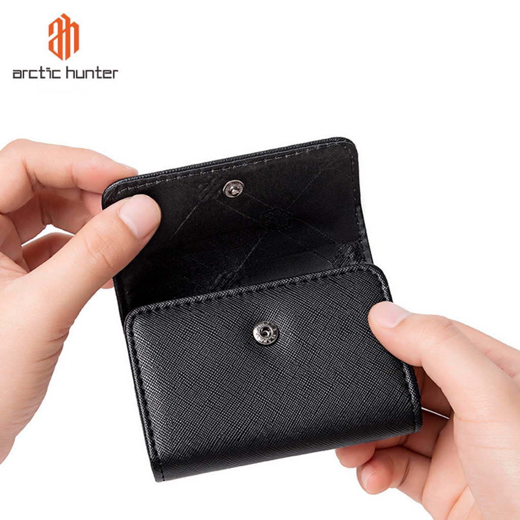Ví nam đựng thẻ Arctic Hunter thiết kế nhiều ngăn, chống nước, chống xước - Q00013