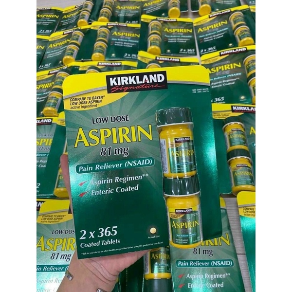 COMBO 2 HỘP ASPIRIN 81 KIRKLAND CỦA MỸ