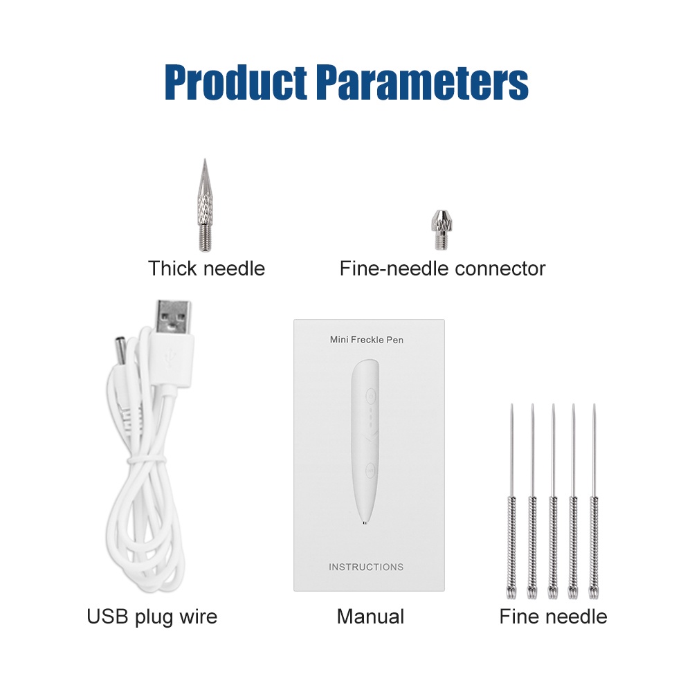 Bút Laser Plasma Xóa Nốt Ruồi/Hình Xăm/Tàn Nhang Kèm Kim Chăm Sóc Da