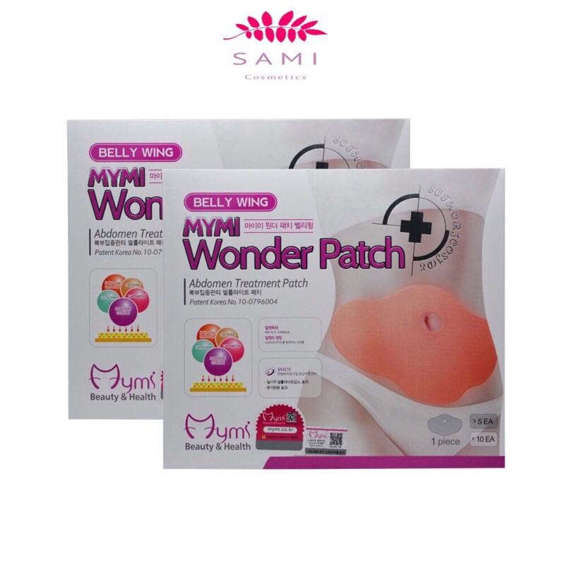 Combo 5 Miếng dán tan mỡ Wonder Patch, giảm mỡ săn chắc vòng eo