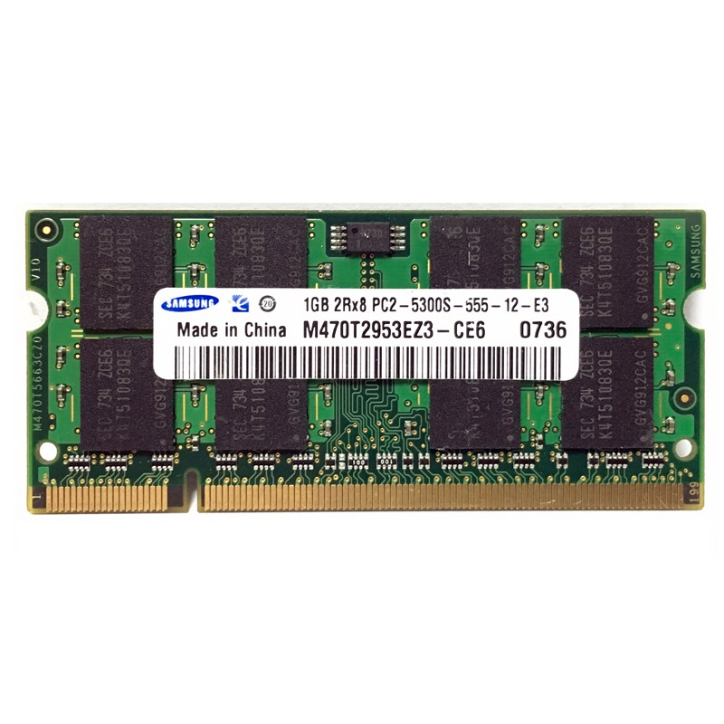 Thanh RAM thẻ nhớ SO-DIMM laptop 1GB 2GB 4GB(2X2GB) DDR2 667 667MHz PC2-5300s