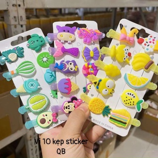 Kẹp tóc hoạ tiết cute cho bé gái
