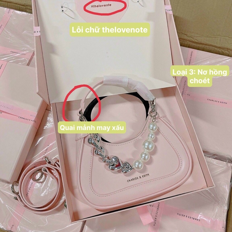 Túi xách nữ hộp hồng túi kẹp nách hộp quà tặng màu hồng gift set mới 2022
