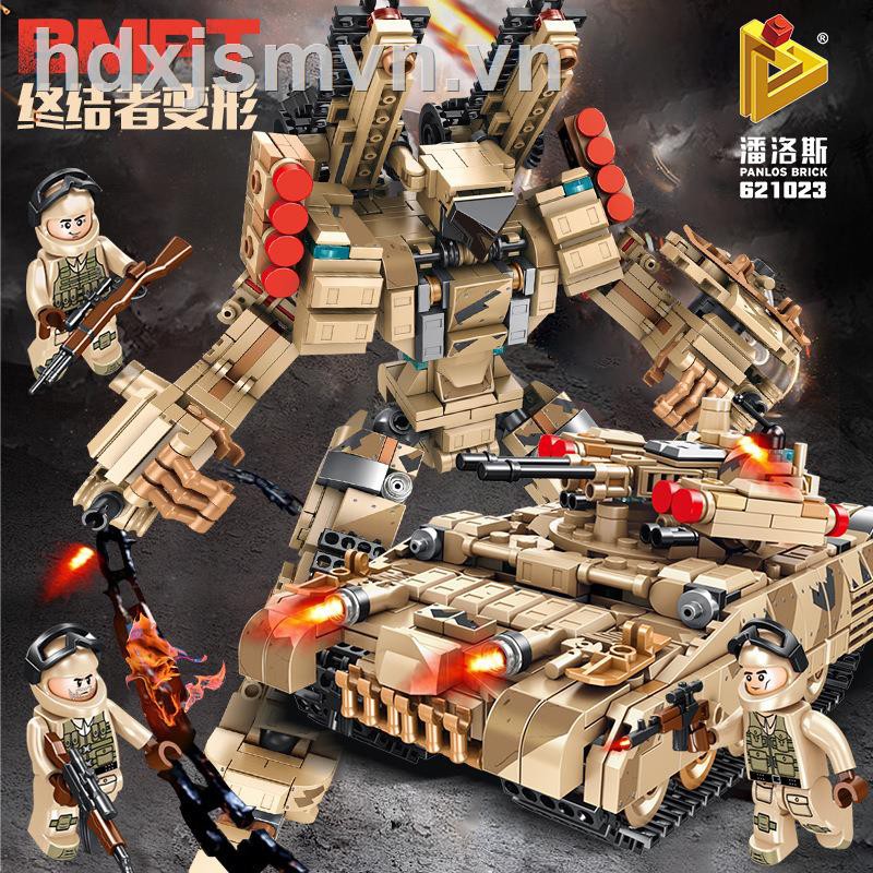 ♙Lego tank series China tiger 99 caterpillar of world war ii military transformers toy robot boy