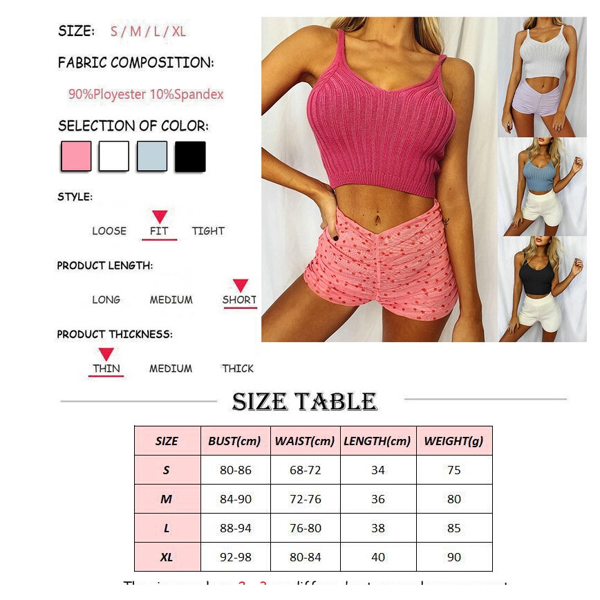 Áo Croptop Dệt Kim Không Tay Thời Trang Mùa Hè Cho Nữ | BigBuy360 - bigbuy360.vn