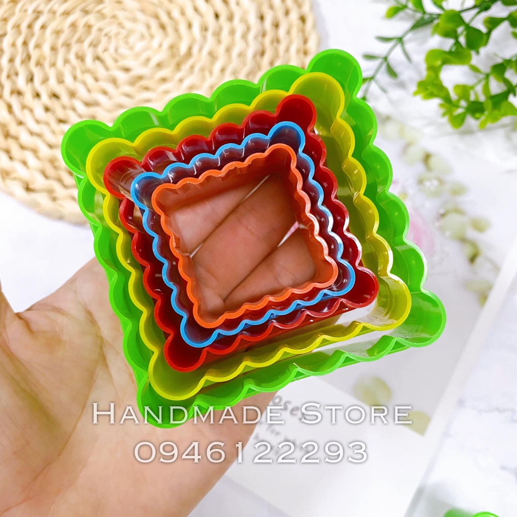 Khuôn nhựa đất sét, fondant cake
