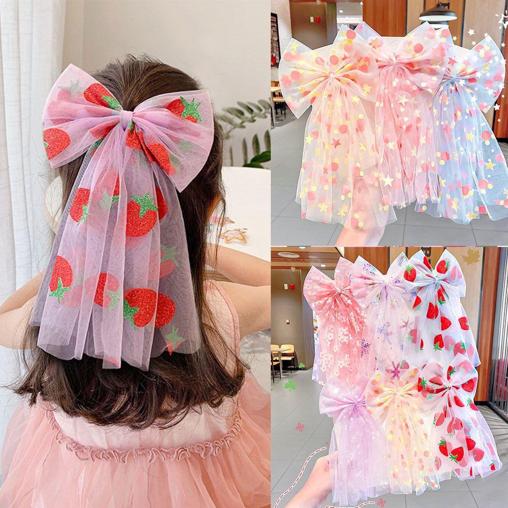 Kẹp Tóc In Hoa Xinh Xắn Dành Cho Bé Gái