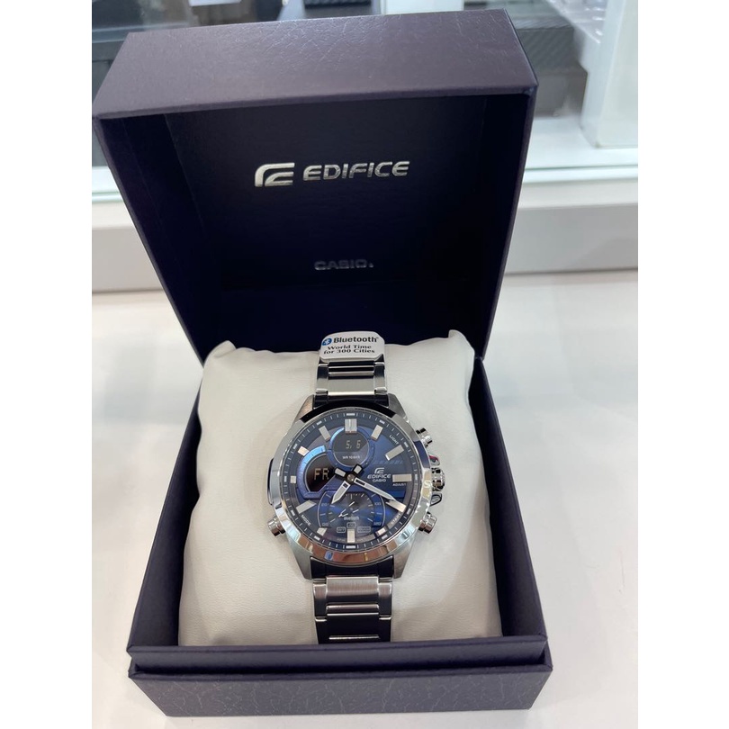 Đồng Hồ Nam Dây Thép Casio Edifice ECB-30D-2A Chính Hãng - ECB-30D-2ADF Bluetooth