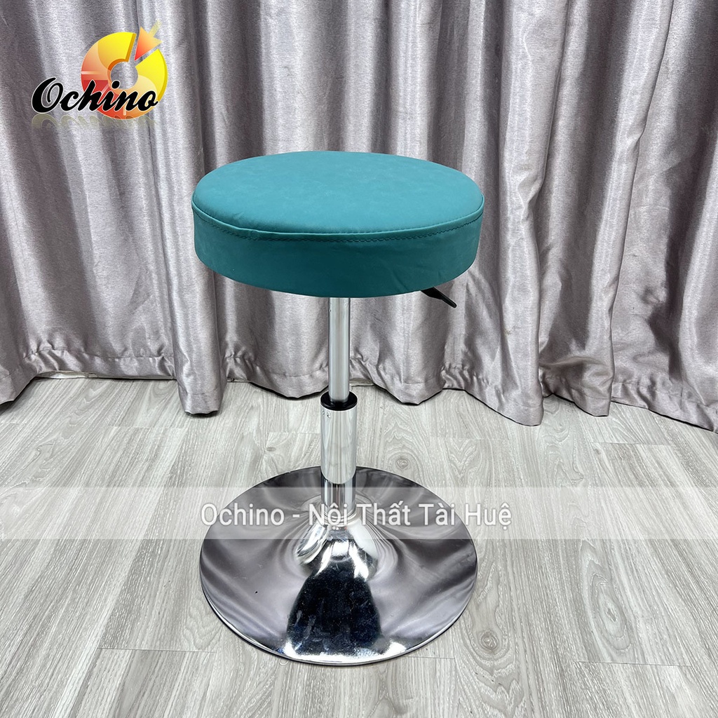 Ghế Xoay Làm Việc Văn Phòng, Ghế Makeup Cá Nhân Bọc Da Tròn Múi (Có Sẵn)