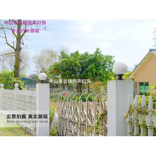 Đèn trụ cổng hình cầu phi 250