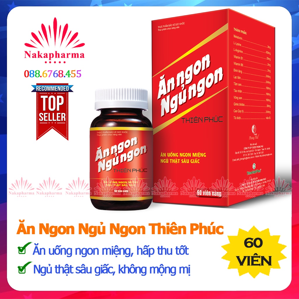 Ăn Ngon Ngủ Ngon Thiên Phúc - Ăn ngon miệng, ngủ sâu giấc, bồi bổ cơ thể, dưỡng tâm an thần, giảm suy nhược thần kinh