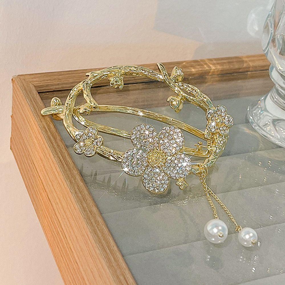 TWINKLE Kẹp Tóc Hình Hoa Đơn Giản Ngọt Ngào Cho Nữ