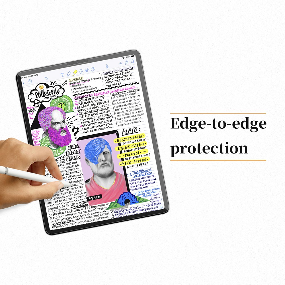 Dán màn hình cho iPad Thương Hiệu Nillkin AG Paper-like chống vân tay cho cảm giác vẽ như trên giấy - Hàng Nhập Khẩu.