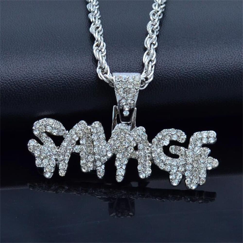 BSUNS Vòng cổ Đính Đá Phong Cách Hip Hop Thời Trang
