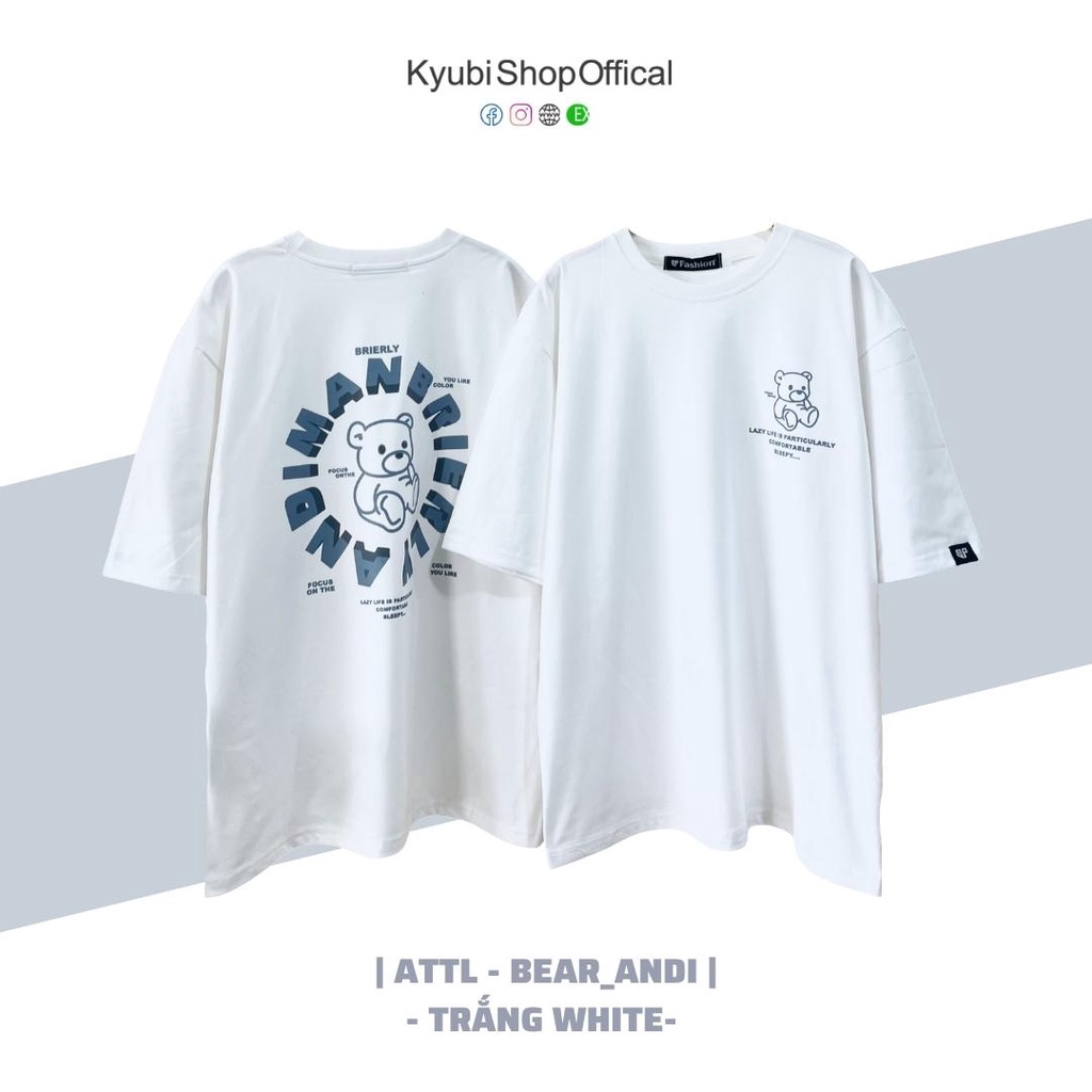 Áo thun tay lỡ Ulzzang chất cotton phom rộng unisex  - Tee Tshirt Kyubi ATTL23
