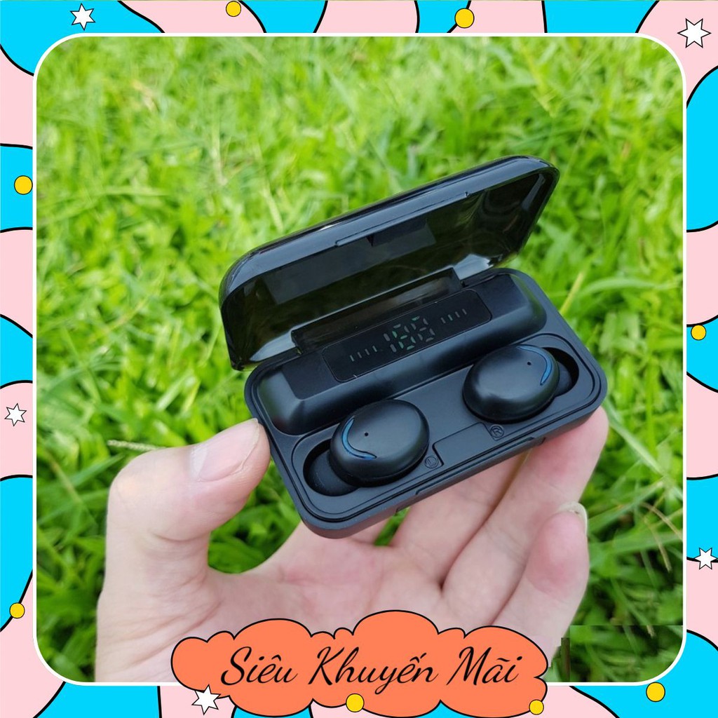 Tai Nghe Bluetooth Không Dây Nhét Tai 5.0 Amoi F9 Pro Nút Cảm Ứng Kiêm Sạc Pin Dự Phòng nathan.shop1
