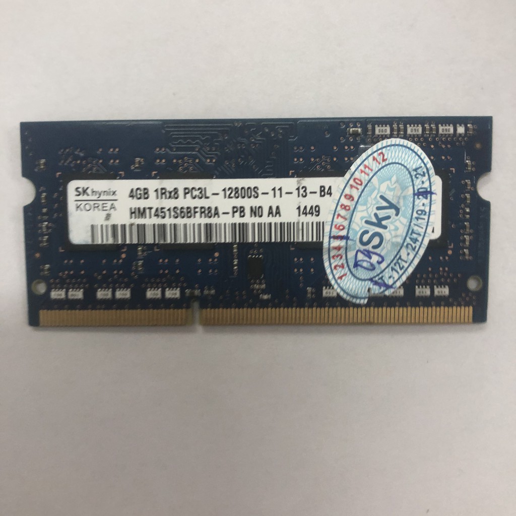 Ram PC3L 4GB zin bóc máy - BH 36 Tháng