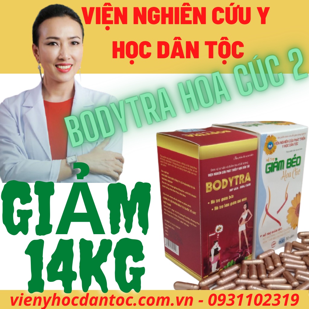 [Viện Y Học Dân Tộc] Giảm Cân An Toàn Bodytra Giảm 10-14Kg Sau 1 Liệu Trình-Không Tăng Lại-Tặng 60 viên Shan Tuyết Việt