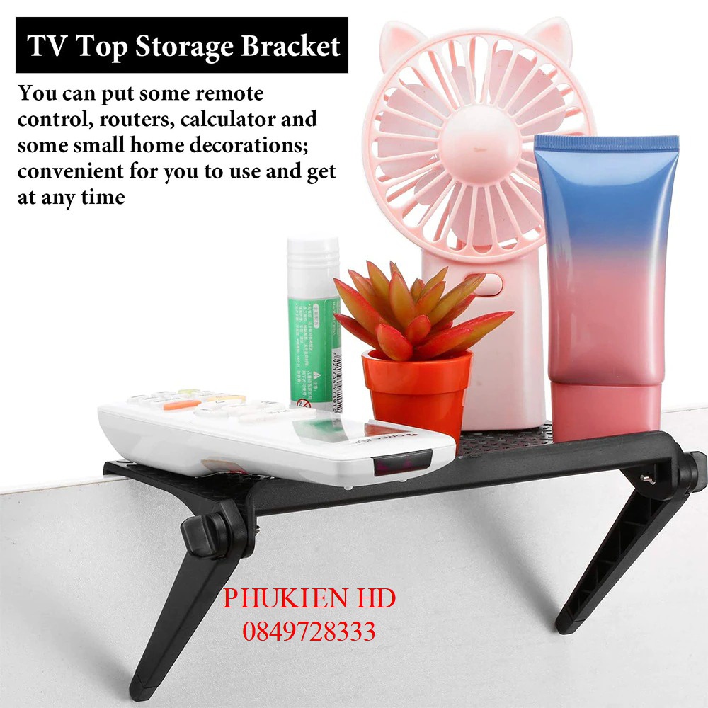 Giá Kệ Để Đồ Gác Trên Màn Hình Máy Tính, Tivi - Screen Top Shelf- Lắp Đặt Đơn Giản - Tiết Kiệm Diện Tích - Khay Để 32CM