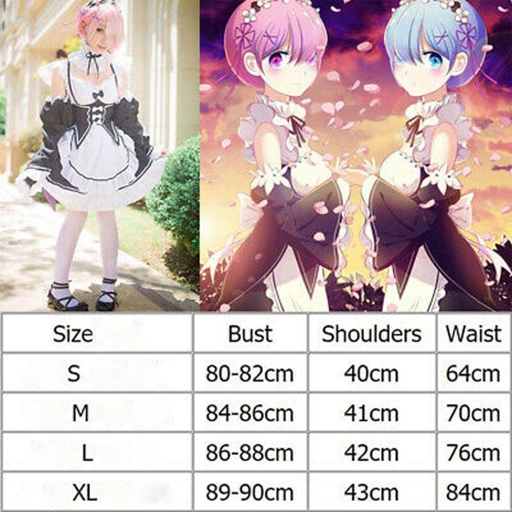 ANEMONE Đầm Hóa Trang Nhân Vật Hoạt Hình Nữ Kara Hajimeru Re Life In Different World Isekai Seikatsu Ram Halloween