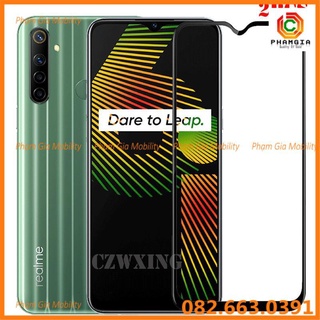 Kính cường lực Realme 6i full màn hình, full keo, chuẩn 9H