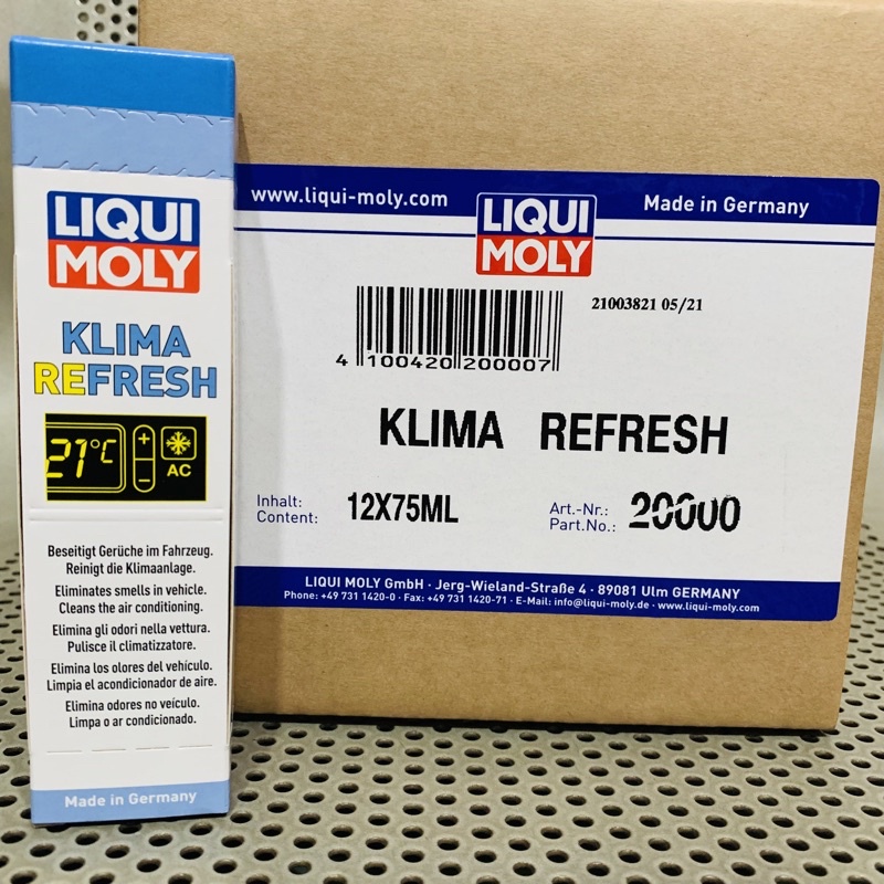 Khử Mùi - Diệt Khuẩn Điều Hòa Giàn Lạnh Xe Hơi - Ô Tô Liqui Moly KLIMA REFRESH 75ml Made in Germany