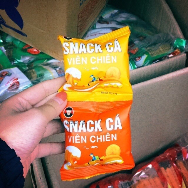 60 Gói Snack Cá Viên Chiên 💖 FREESHIP 💖 Bim Bim Cá Viên Chiên Giòn Ngon Khó Cưỡng, Date Mới Nhất