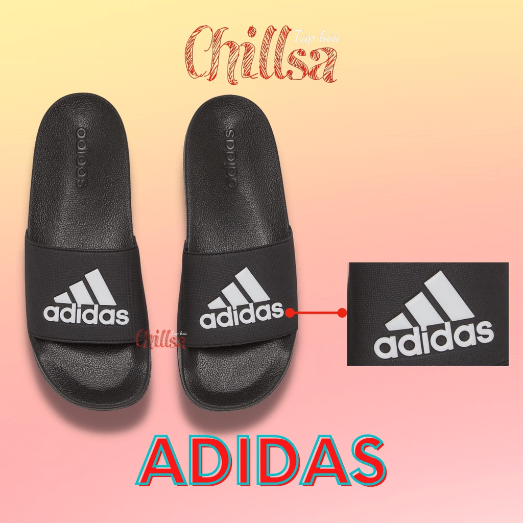 dép nữ ADIDAS ADILETTE G27627 Full đen, Authentic mang êm chân, bền đẹp G27627