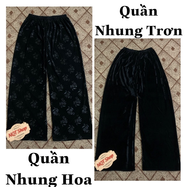 (Ảnh Thật) Quần Nhung Nữ Trung Niên Sang Trọng Dành Cho Người Già, Người Lớn Tuổi Bà Già, Cho Mẹ, Cho Bà