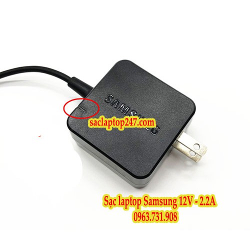 sạc laptop Samsung 12V 2.2A