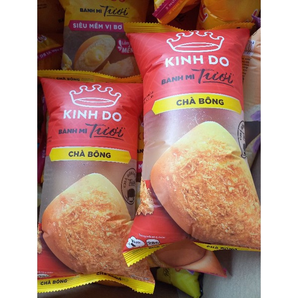 Bánh Mì Tươi Chà Bông Kinh Đô 90gam lốc 5 bánh