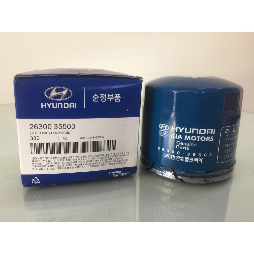 Lọc dầu , lọc nhớt Kia Morning , Hyundai Accent, Gezt - Nhập khẩu Hàn Quốc MSP: 26300-02503
