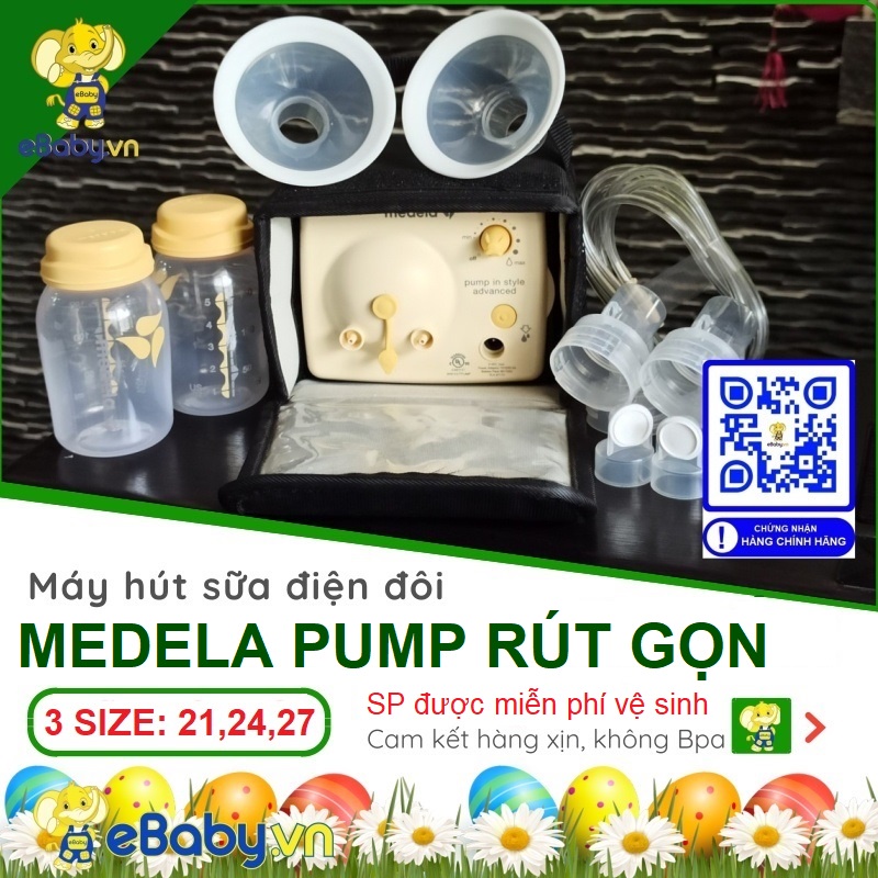 Máy Hút Sữa Medela Pump Rút Gọn | Mới 100% | Bảo Hành 1 Năm - Máy vắt sữa Medela Xách Tay và Bản Nguyên Seal Nhập Khẩu