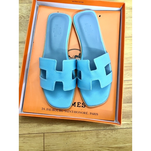 Dép đế bệt HM Xanh nước biển siêu hót, hàng chuẩn đẹp từ phom đến chất hót 2022